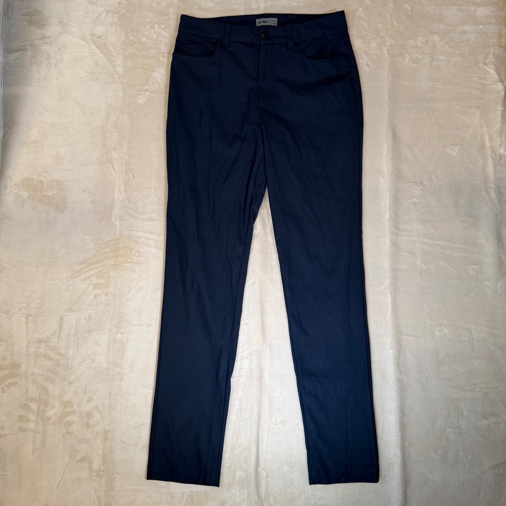 VRST Chino Pants Mens Size 30x32 Straight Leg Navy Blue Golf Casual Preppy